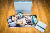 Pack Album Boda Completo, 1x35x35 + 2x24x24 en polipiel plata con Maletin